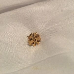 gold tory burch earring