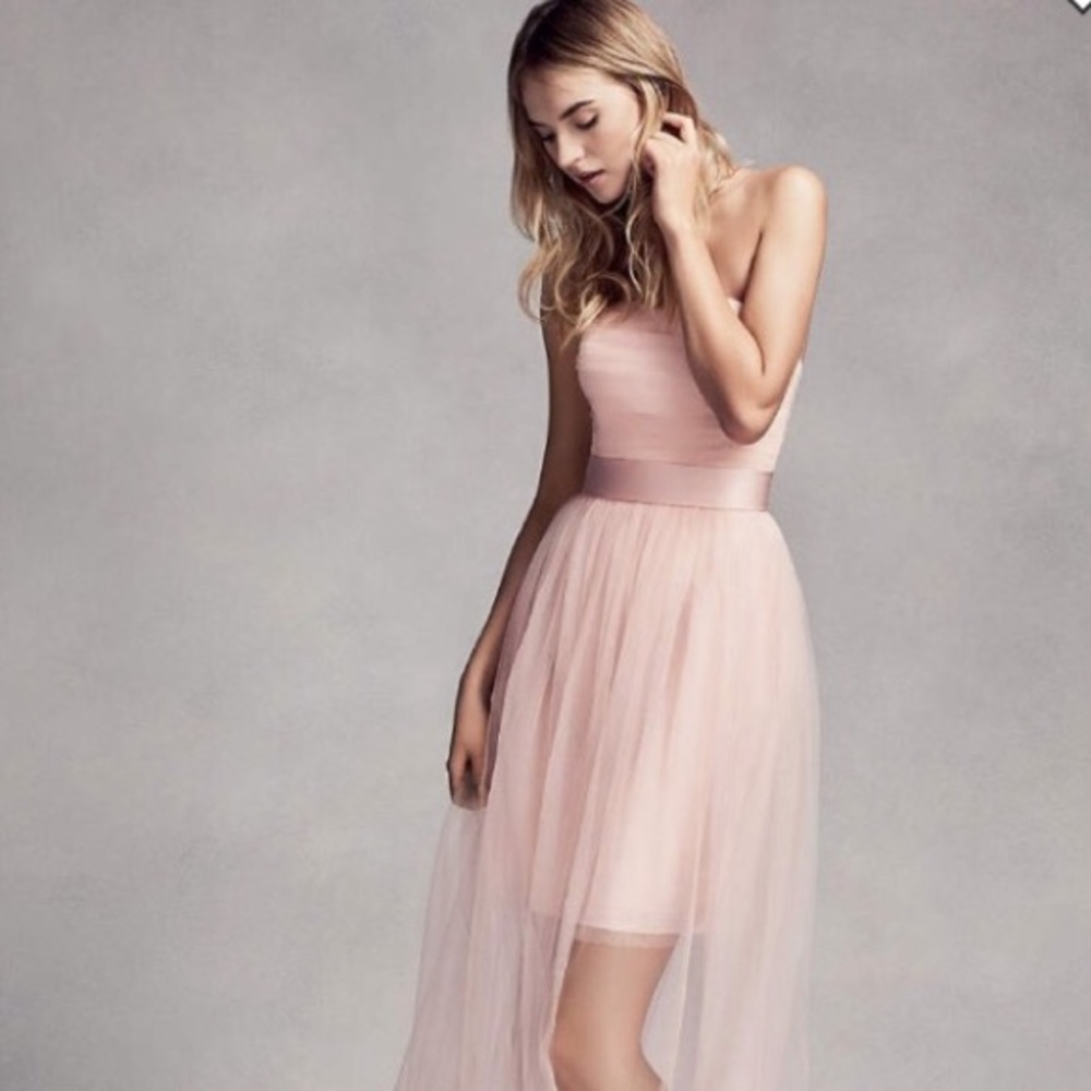 Bridesmaid or Bridal Vera Wang Blush colored dress