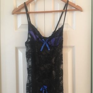 Dark blue and black nighty size one size