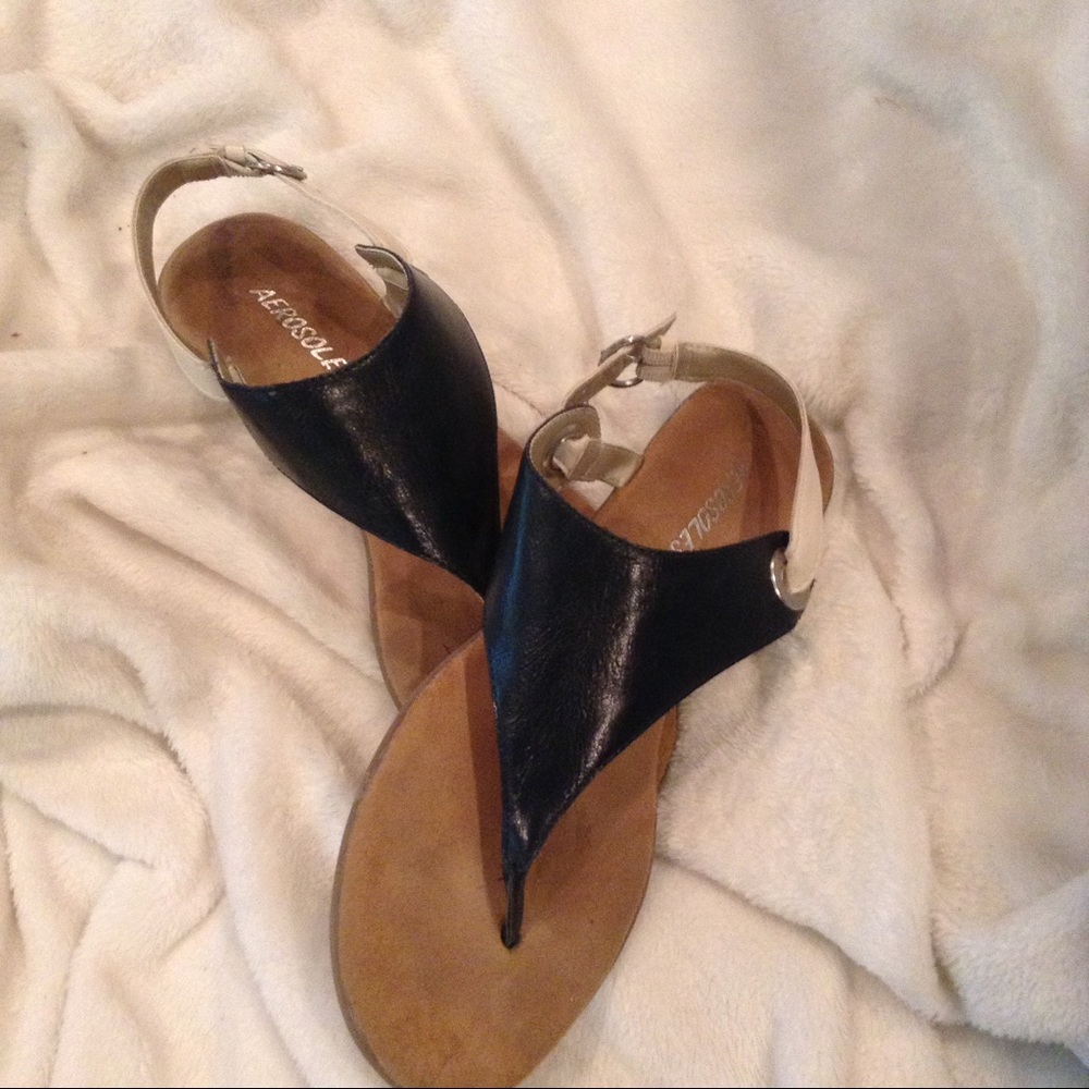 Navy Blue Thong Sandals