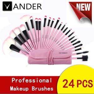 24pc makeup brush set
