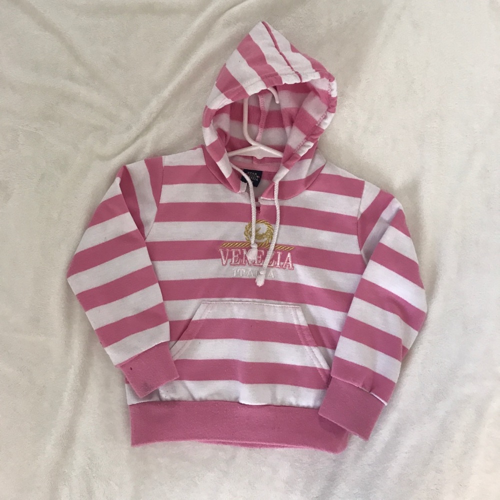 Girls Striped Italia Sweatshirt