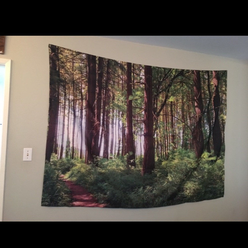 Large forest wall tapestry