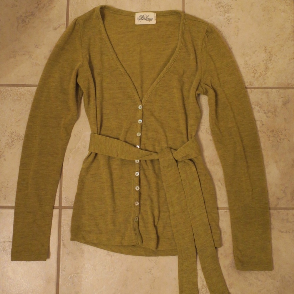 Green Cardigan