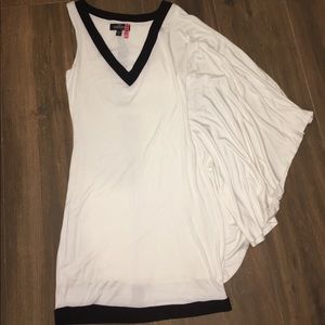 Off white one shoulder dress