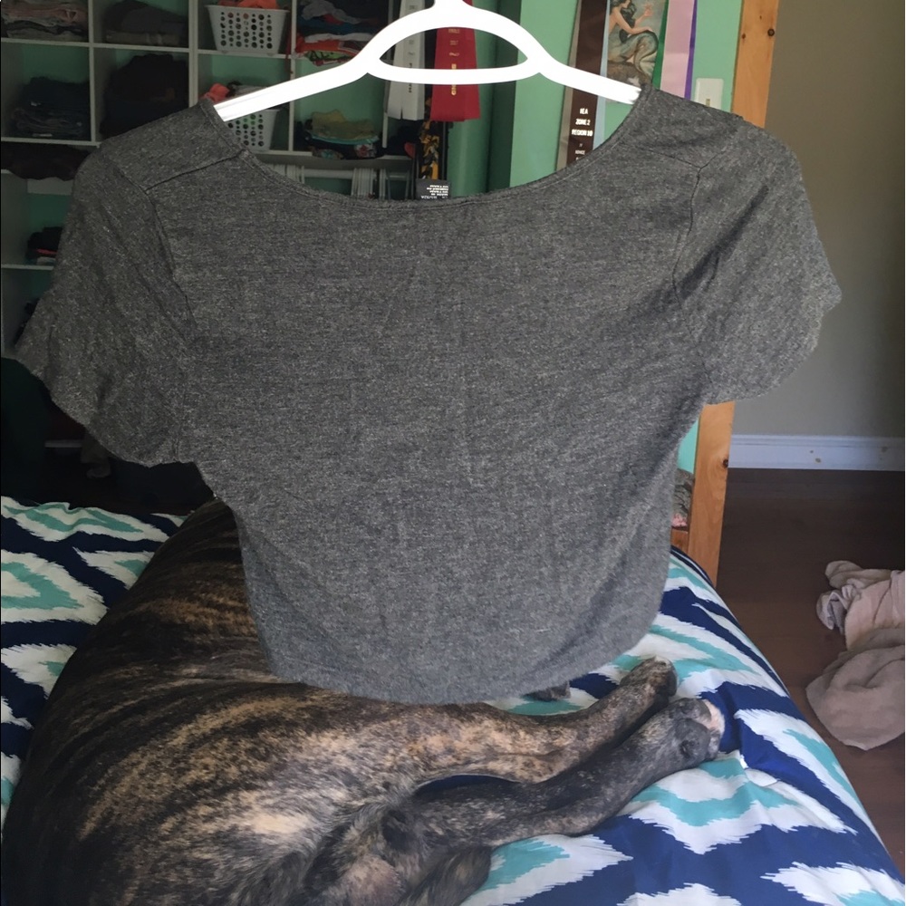 Grey crop top - Picture 2 of 2