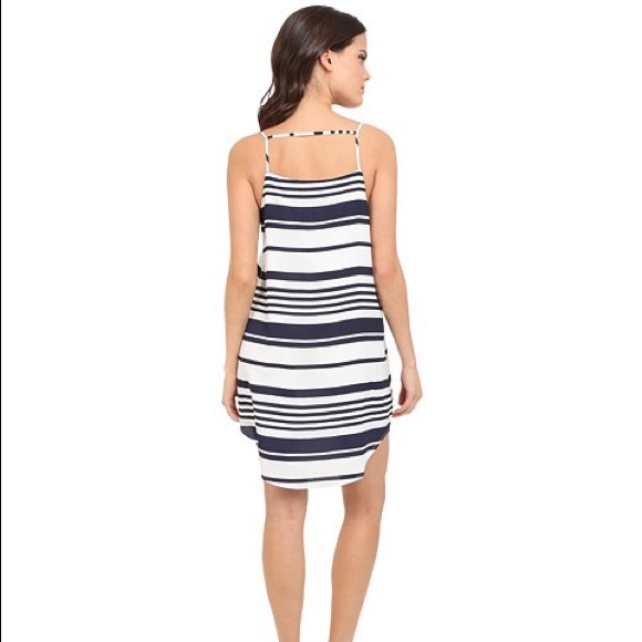 Riley Striped Crepon Dress - Picture 2 of 2