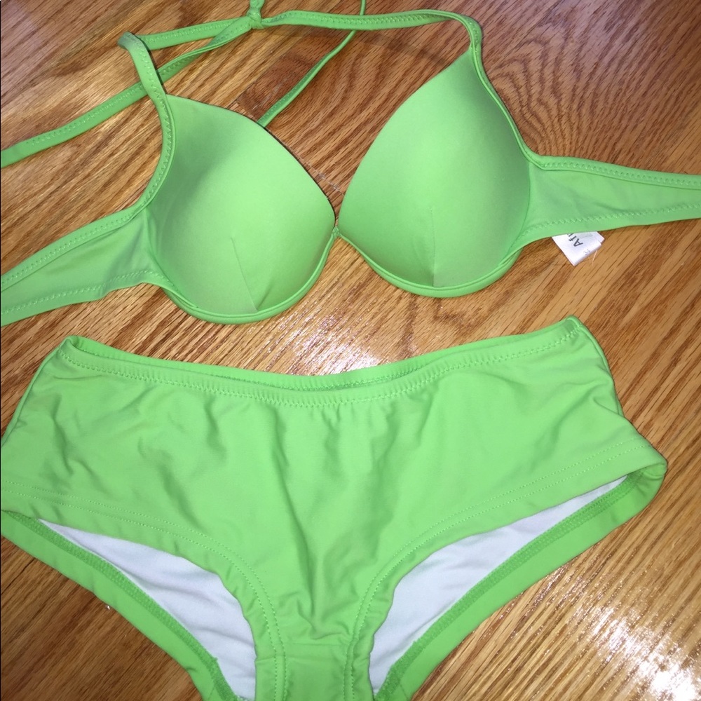 Lime green bikini set