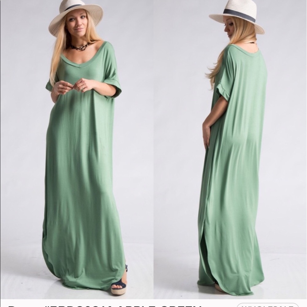 Apple Green Maxi