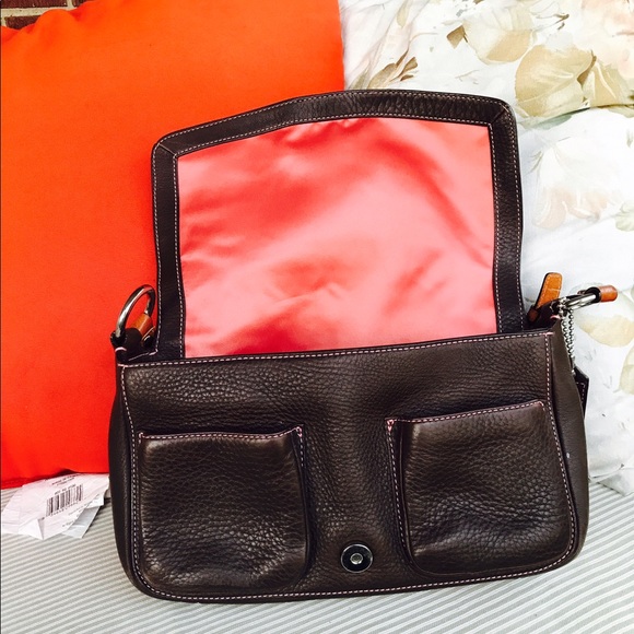 Coach Brown Genuine Leather Shoulder Bag - Picture 2 of 10