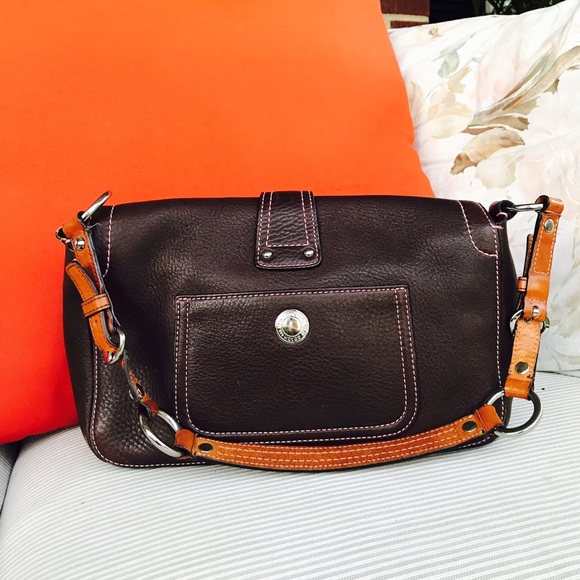 Coach Brown Genuine Leather Shoulder Bag - Picture 3 of 10