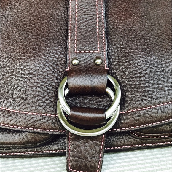 Coach Brown Genuine Leather Shoulder Bag - Picture 4 of 10