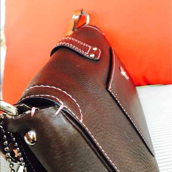 Coach Brown Genuine Leather Shoulder Bag - Picture 7 of 10