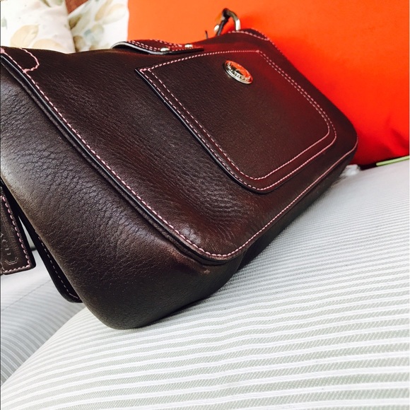 Coach Brown Genuine Leather Shoulder Bag - Picture 8 of 10