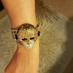 Rhinestone Monkey Bracelet