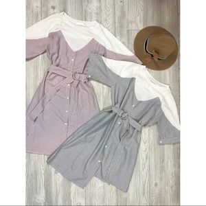 ⚡️⚡️SALE⚡️⚡️Striped shirt dress
