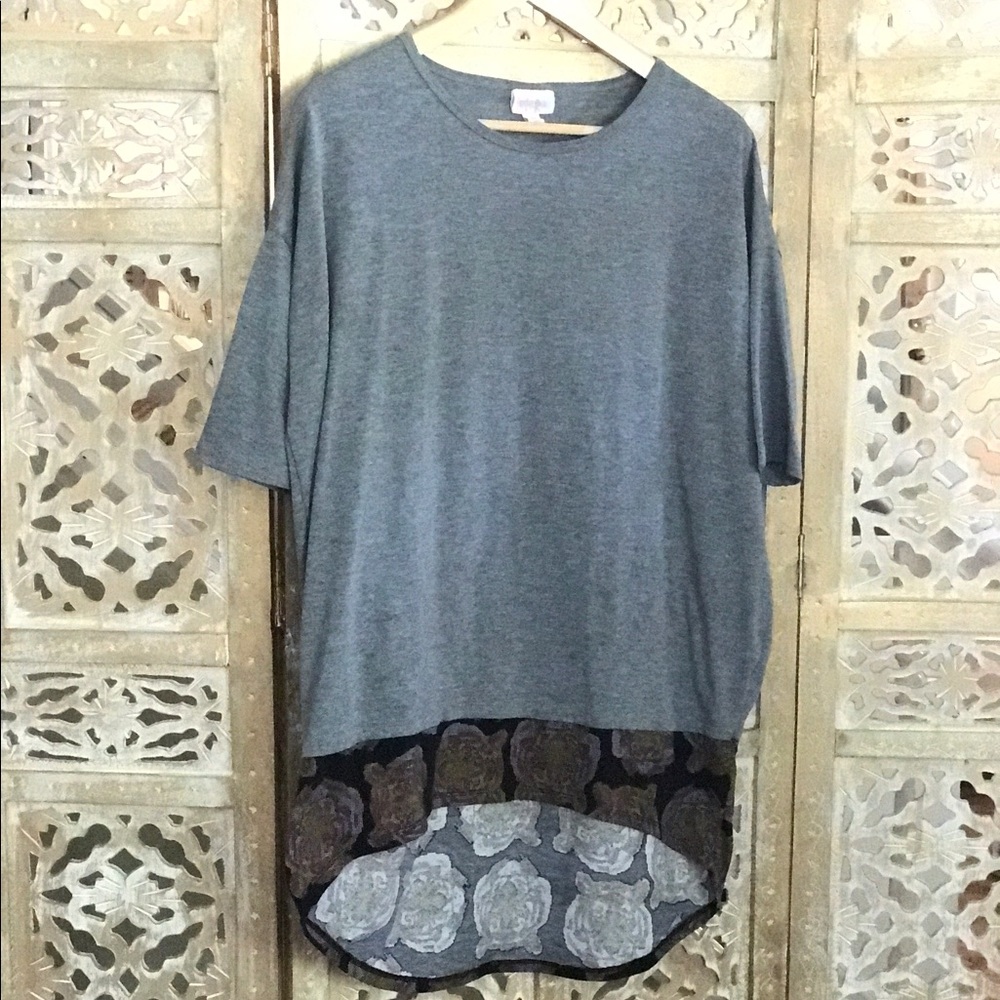 Hi low LuLaRoe Tiger Hem Irma XS