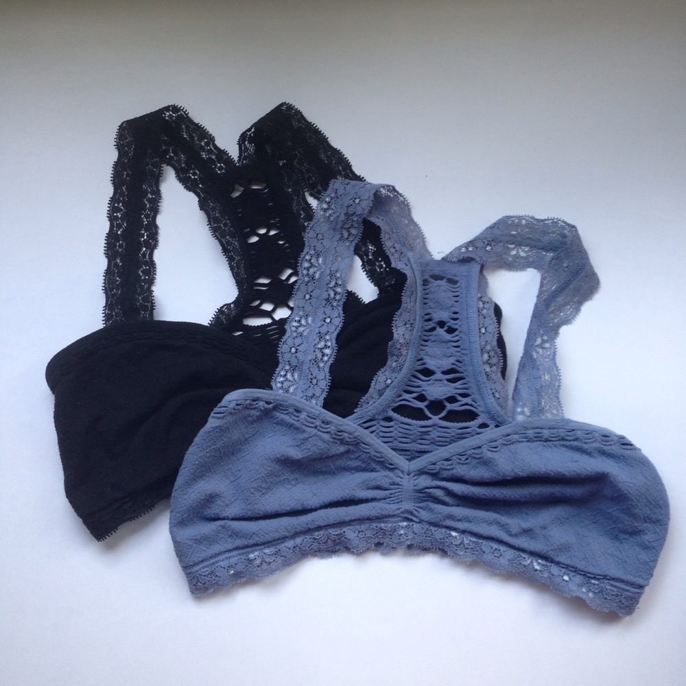 Free People Lace Cutout Bralette Bundle • Xs / S