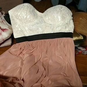 Strapless maxi dress