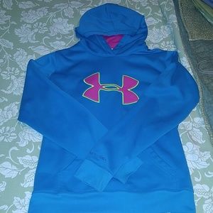 M- Teal Underarmour Hoodie