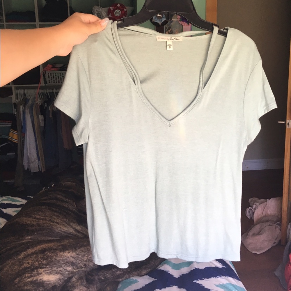 Over sized express light blue tshirt