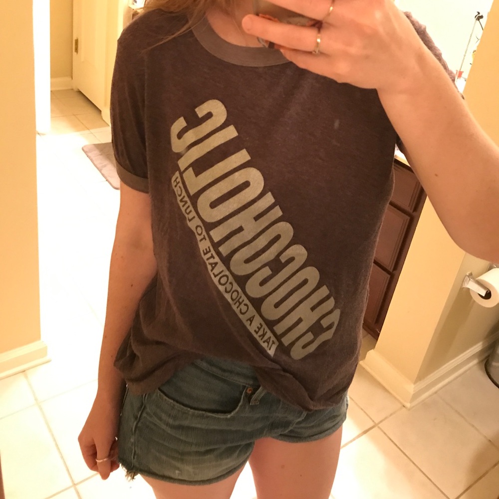 Chocoholic Wildfox Ringer T-Shirt