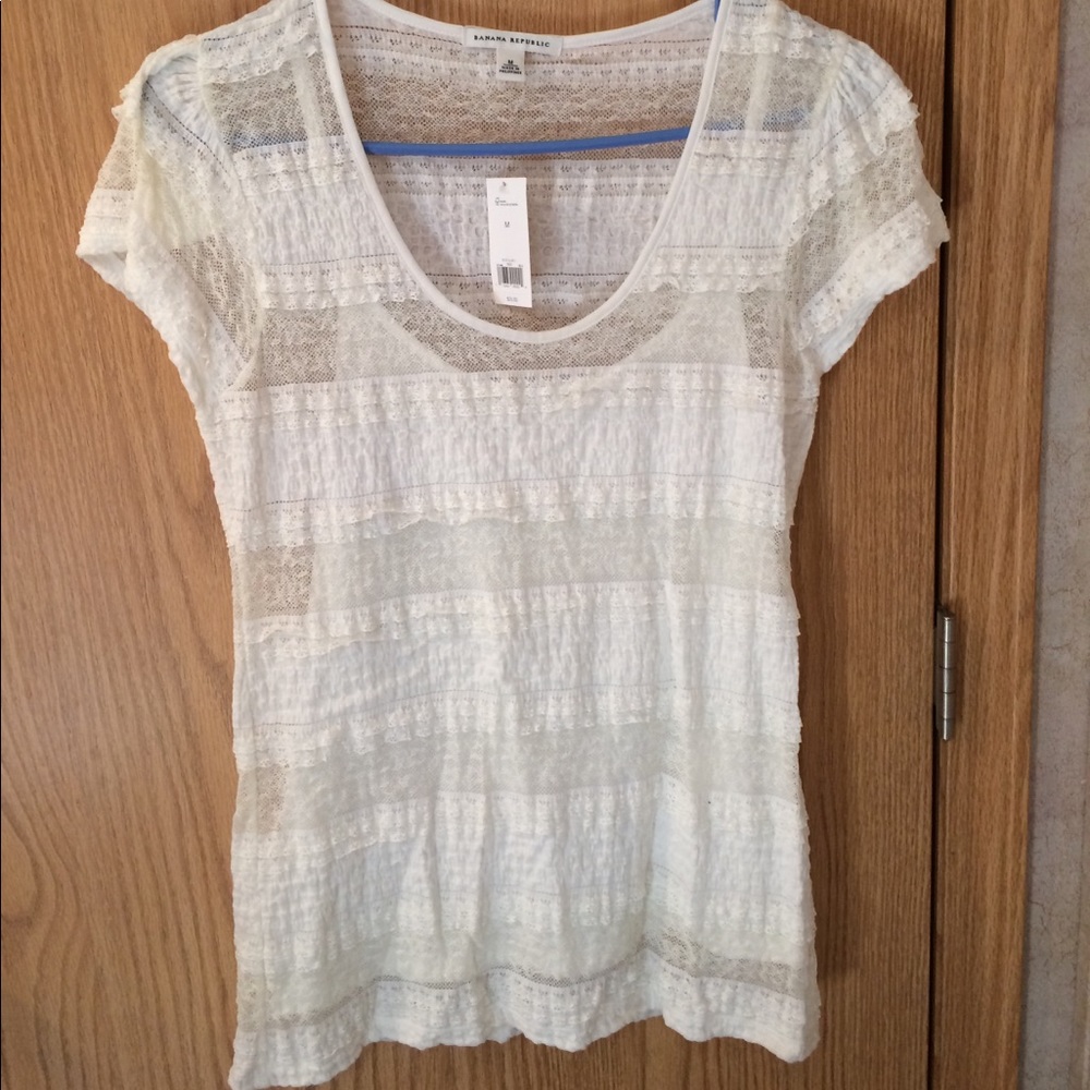 Lace stretchy top with camisole