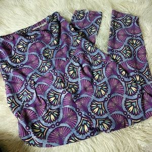 Zara Trafaluc Straplesa Jumpsuit Shell Pattern