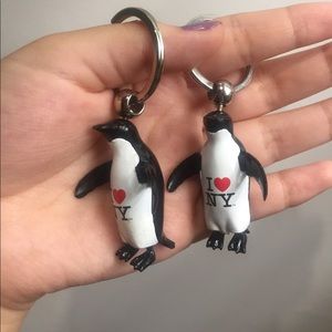 I ❤️ NY penguin keychains