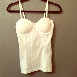 Guess White Corset Camisole
