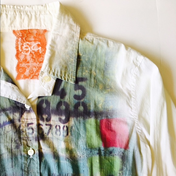 Tops - Original Italian Shirt 98% cotton. Size S.