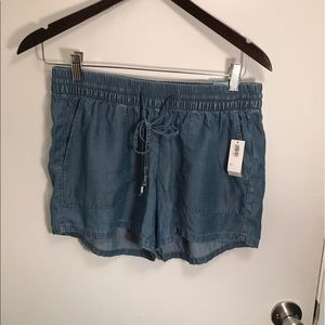 NWT Old navy denim drawl string shorts
