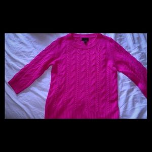 NWOT Pink cashmere sweater from JCrew
