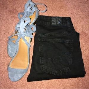 🦅AEO Black High-Rise Jeggings 🦅