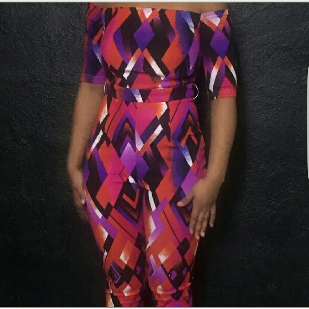 Multi color jumpsuit  (medium)