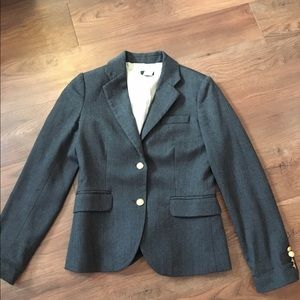 Jcrew Schoolboy Blazer in Heather charcoal size 0