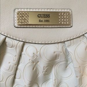 White guess purse