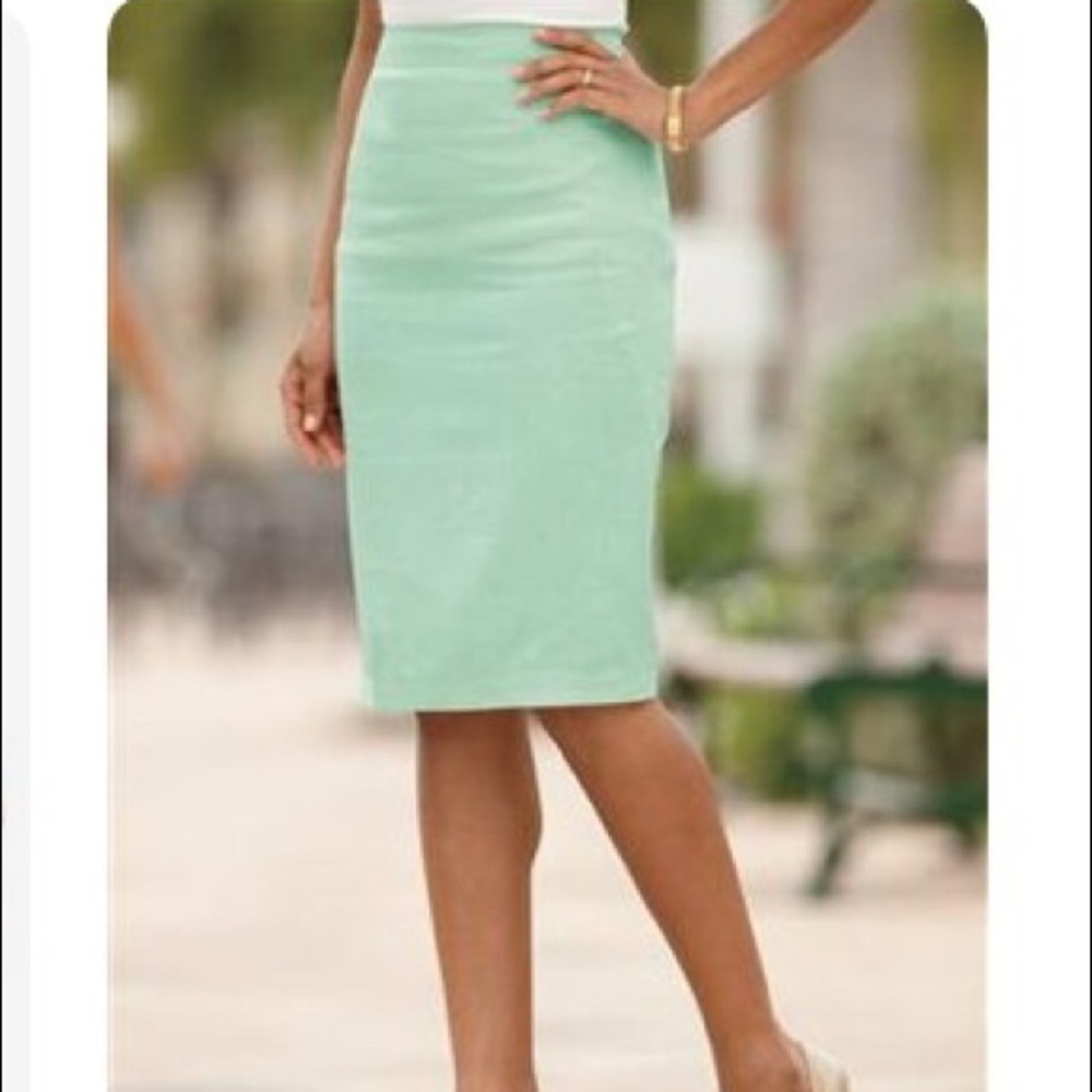 Mint J. Crew pencil skirt