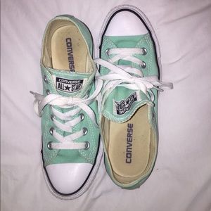 Mint Green Low Top Converse