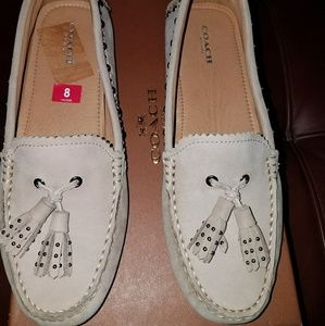 🔥NBW Coach Genuine Soft Suede Loafers Size 8🔥