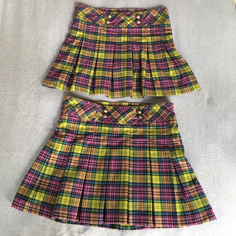 Set of 2 Cherokee plaid skirts 6/6x & 7/8