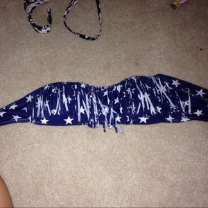 American Flag swimsuit top