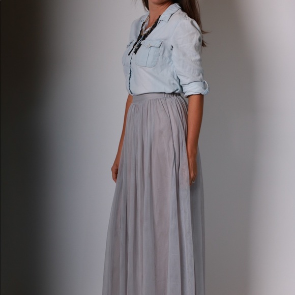 Tule Maxi Skirt - Picture 6 of 7