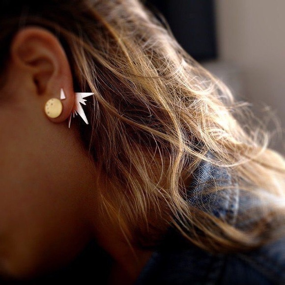 ONE LEFT✨Silver starburst ear jackets✨ - Picture 4 of 4