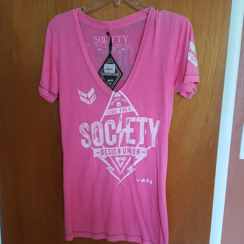 Pink Society tee, NWT