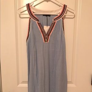 Blue halter dress