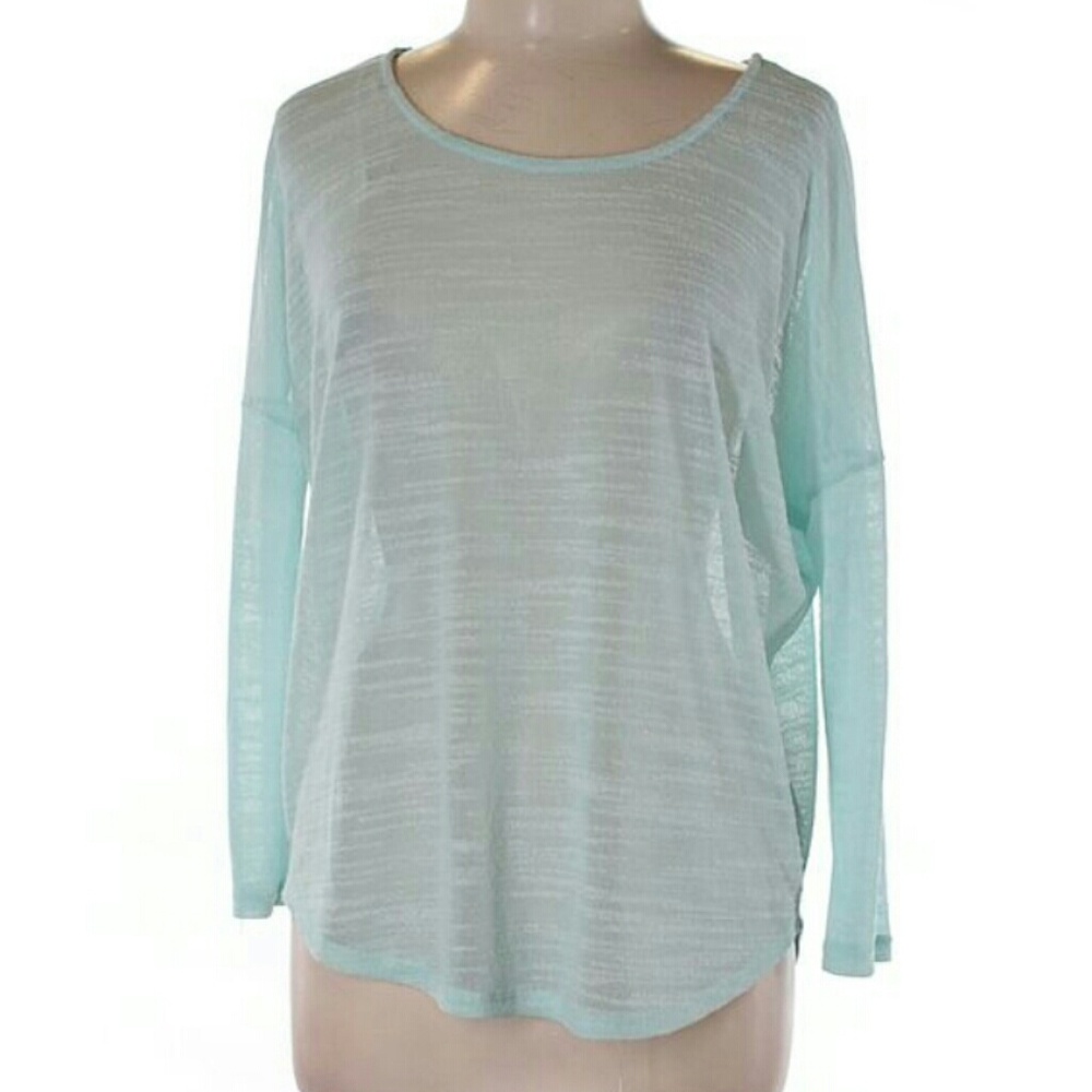 Olive and oak light blue long sleeve.