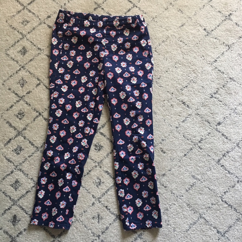 Uniqlo navy patterned pants size XS elastic waist