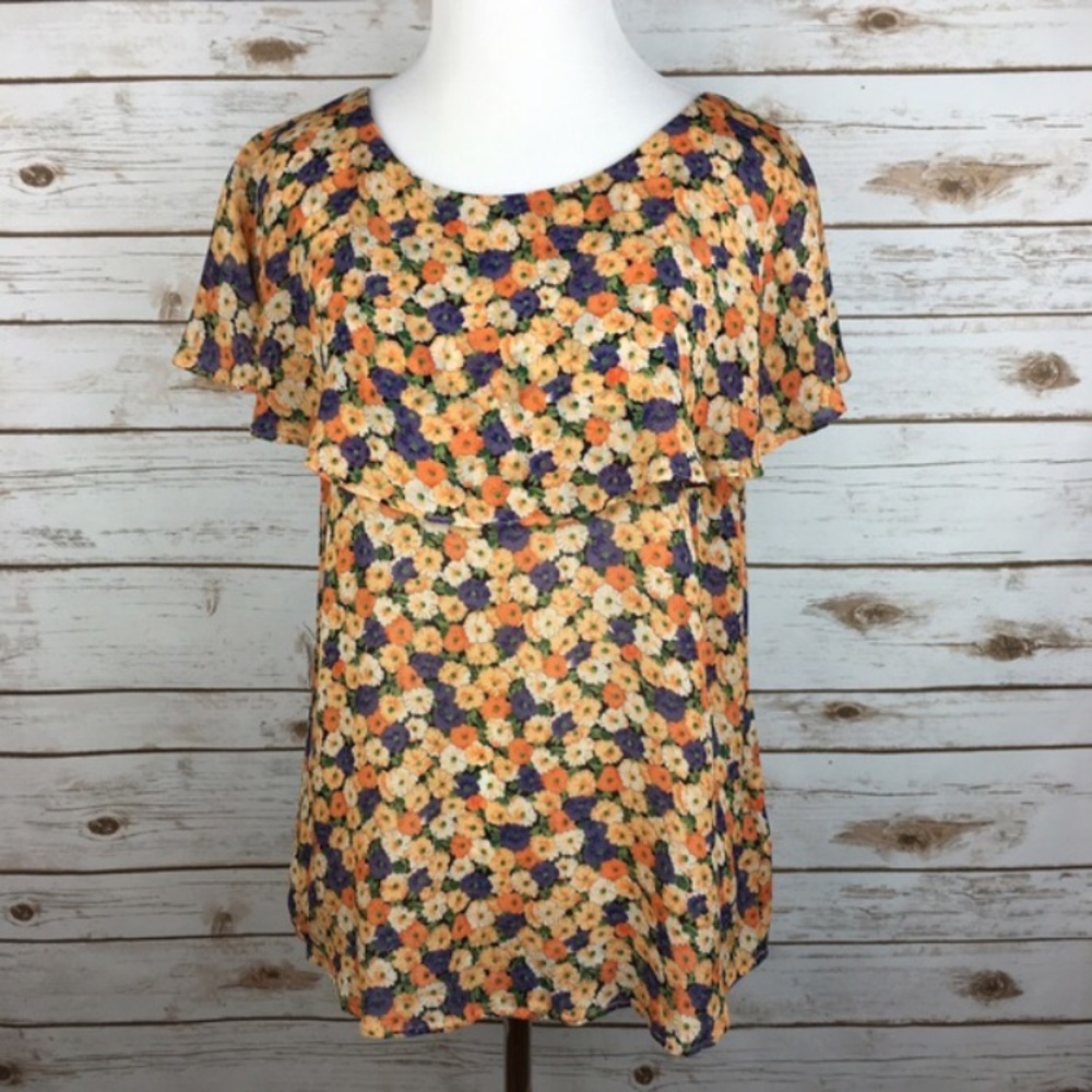 Anthropologie by Maple Feminine Floral Blouse