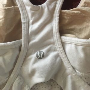 White lulu lemon tank top